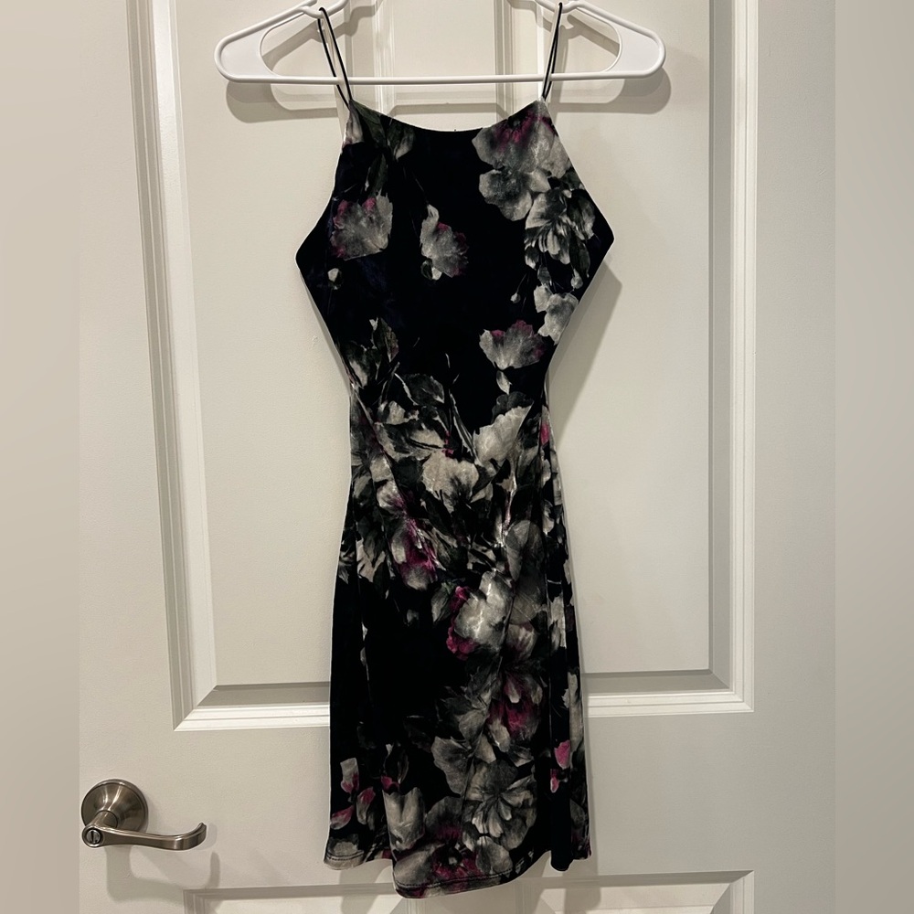 Floral Velvet Dress